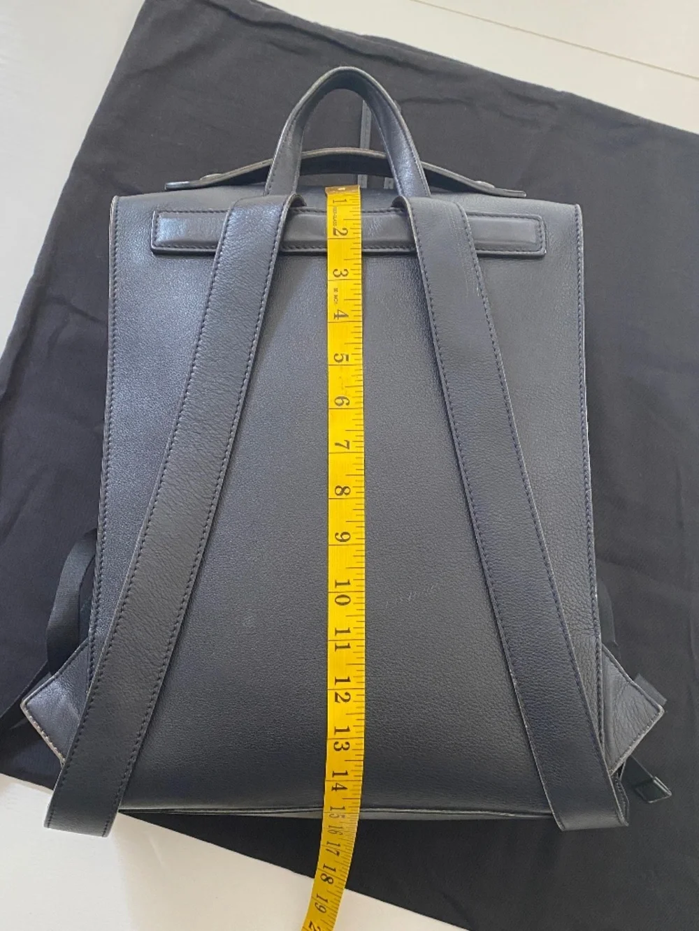 Fendi Roma Unisex Backpack Black Leather Large (Rare)
